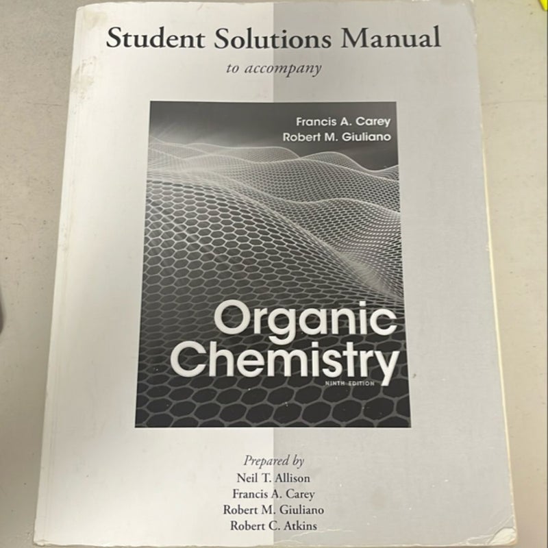 Solutions Manual for Organic Chemistry