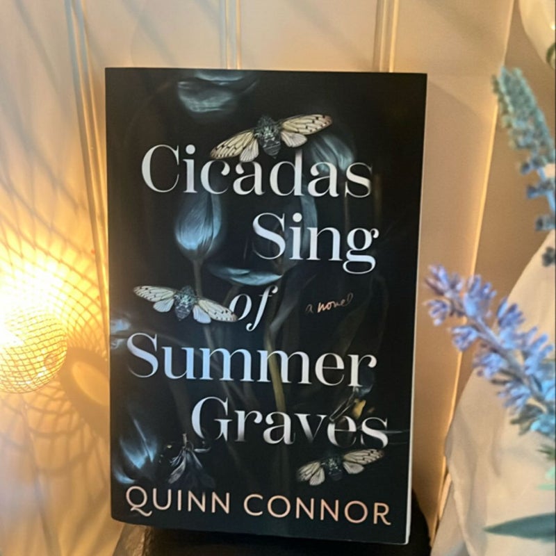 Cicadas Sing of Summer Graves (included with vintage bookmark)