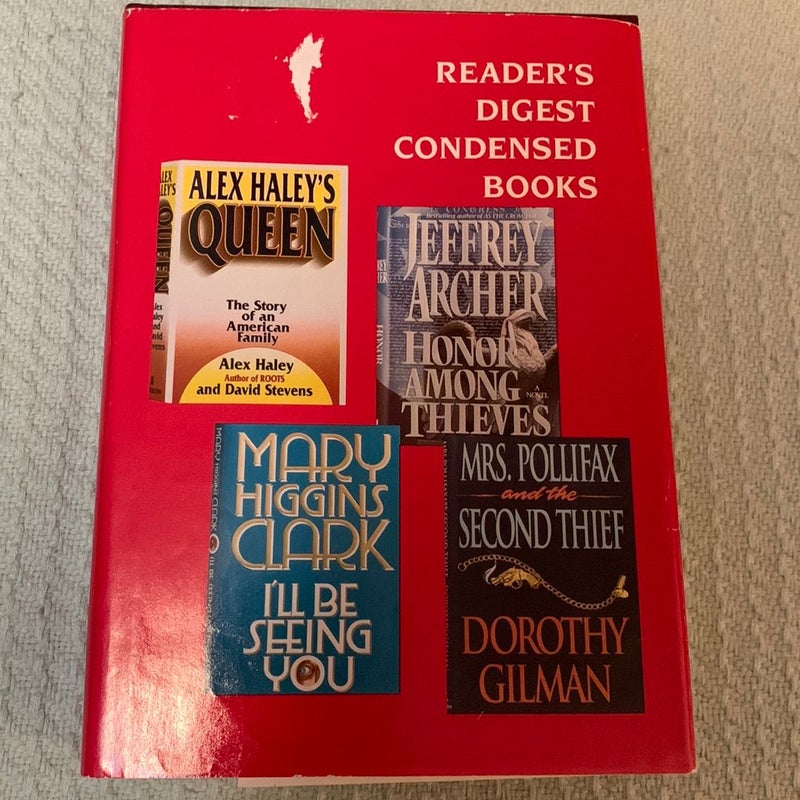 Reader’s Digest: Queen; Honor Among Thieves; I’ll Be Seeing You; Mrs. Pollifax and the Second Thief