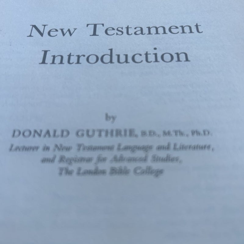 New Testament Introduction