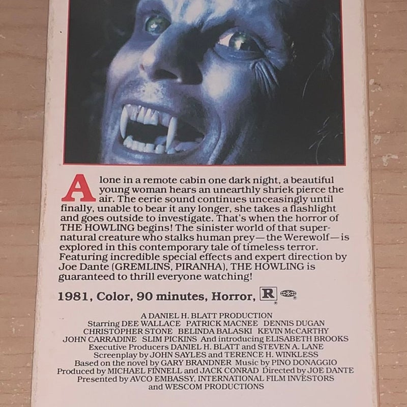 The Howling VHS Tape