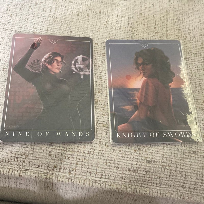 Owlcrate Katniss and Annabelle cards 