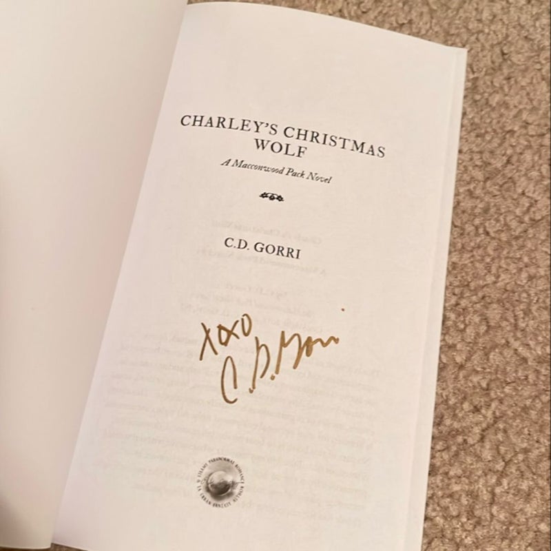 SIGNED Charley's Christmas Wolf