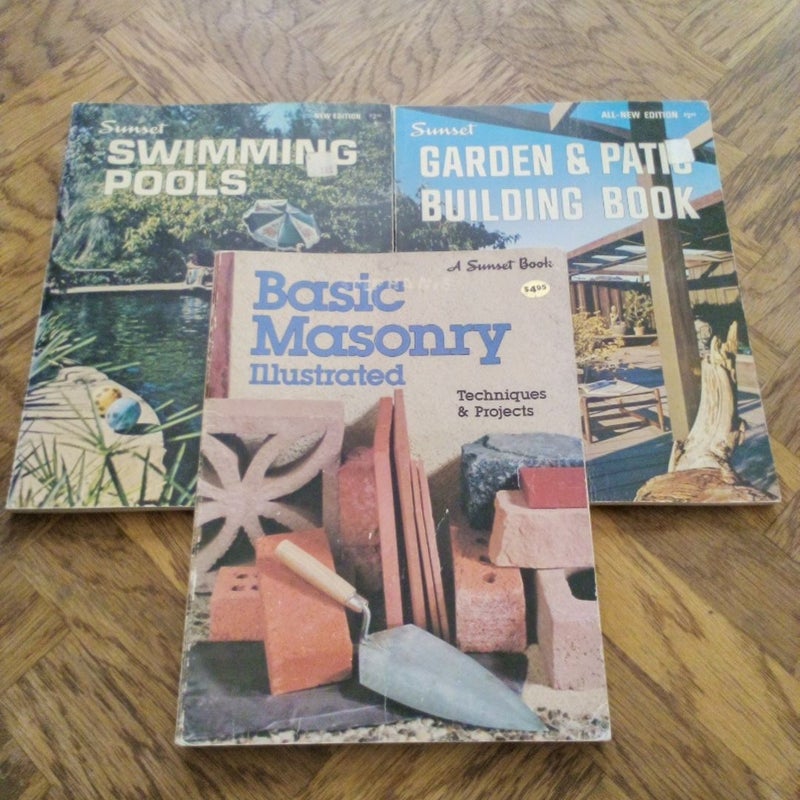 Basic Masonry Illustrated, Garden & Patio Building Book, Swimming Pools