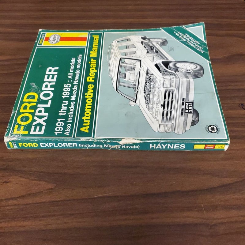 Ford Explorer 1991 thru 1995 Haynes Automotive Repair Manual 