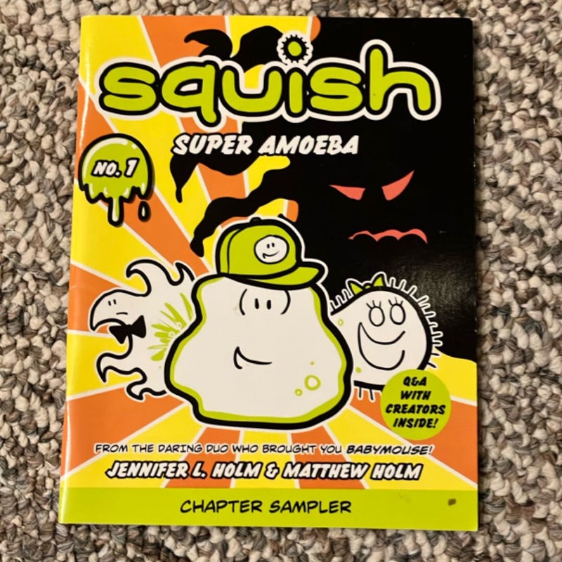 2 Books in 1– Double-Sides   Squish #1: Super Amoeba  AND Babymouse Mad Scientist 