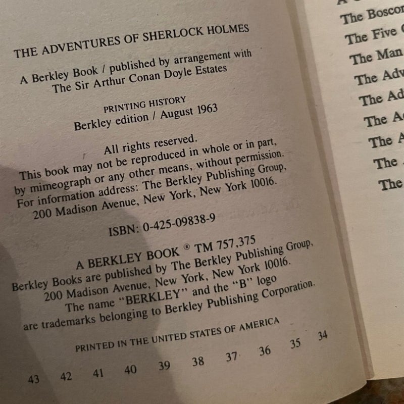 Adventures of Sherlock Holmes by Arthur Conan Doyle & The Hound Of Baskervilles