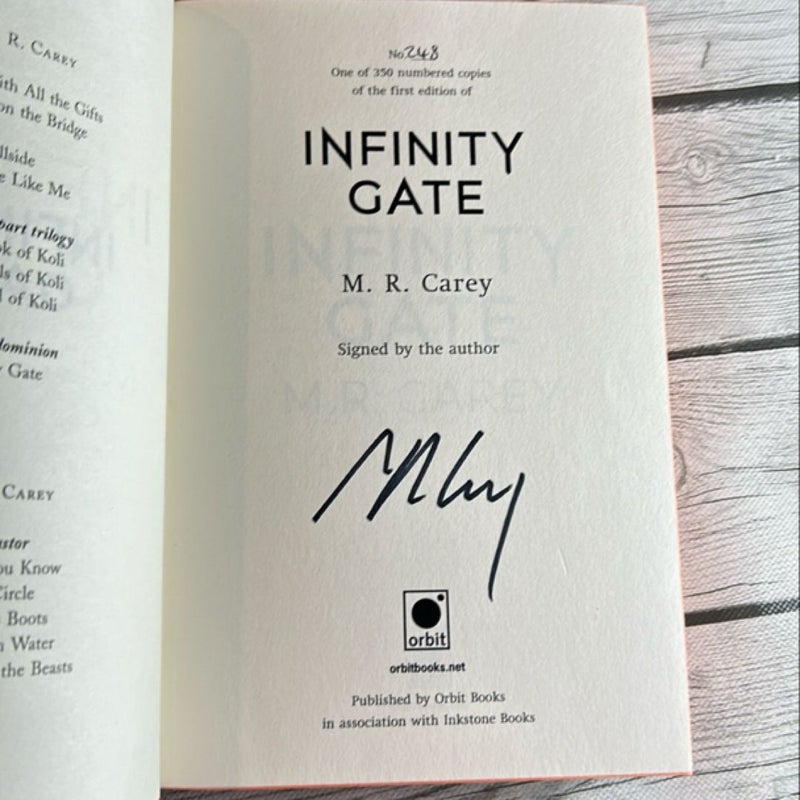 Infinity Gate by M. R. Carey
