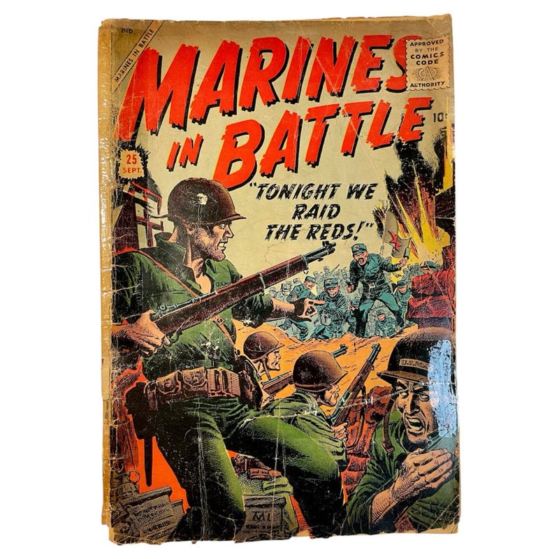 Vintage War Comic Lot 1950s & 60s Set of 7 Damaged Combat Army Books Rough Cond