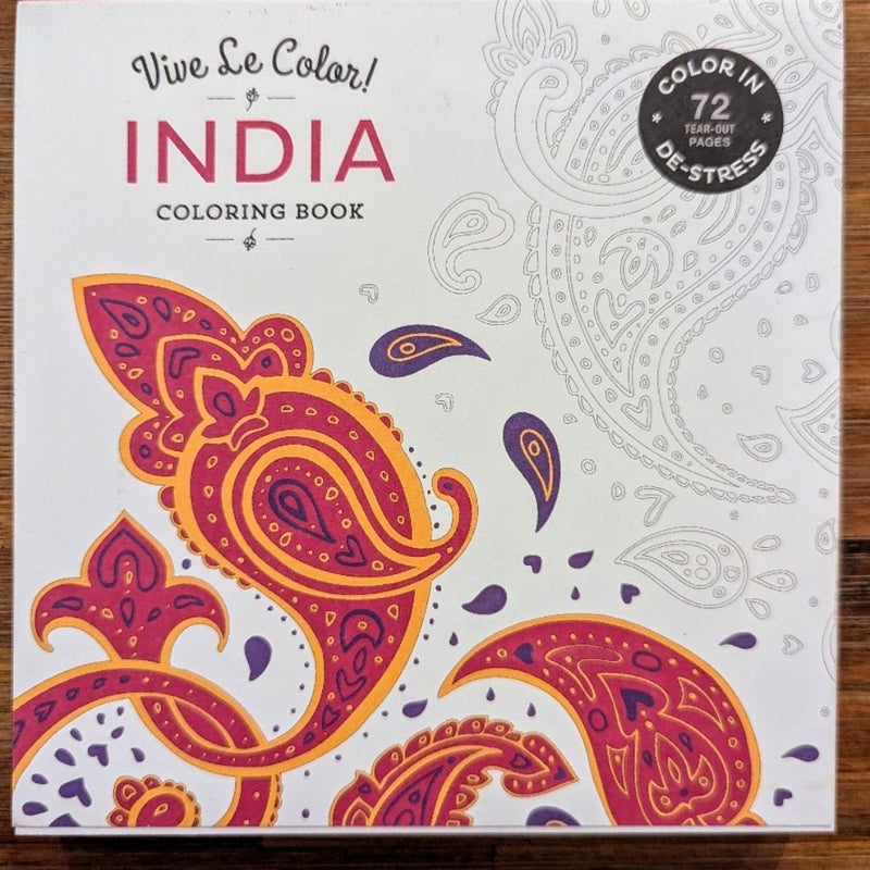 Vive le Color! India (Adult Coloring Book)