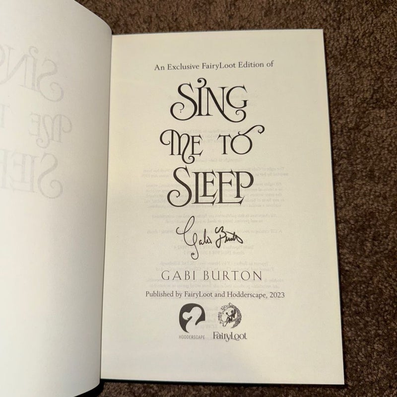 Fairyloot Special Edition Sing me to Sleep