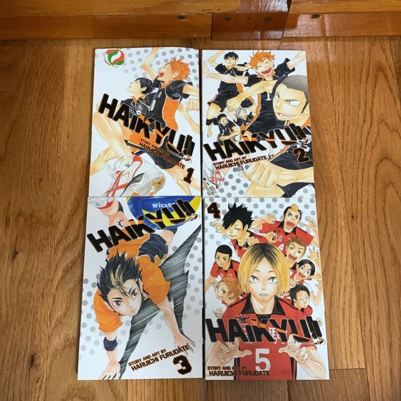 Haikyuu Manga Volumes 1-4