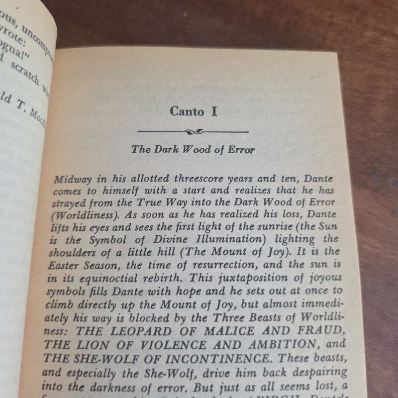 VINTAGE 1954 The Inferno (Written by Dante Alighieri, Translated by John Ciardi) Mentor Book Series