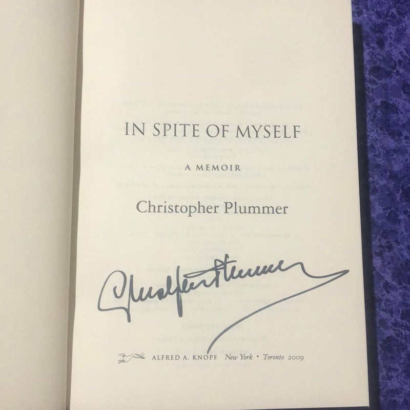 (Signed) In Spite of Myself