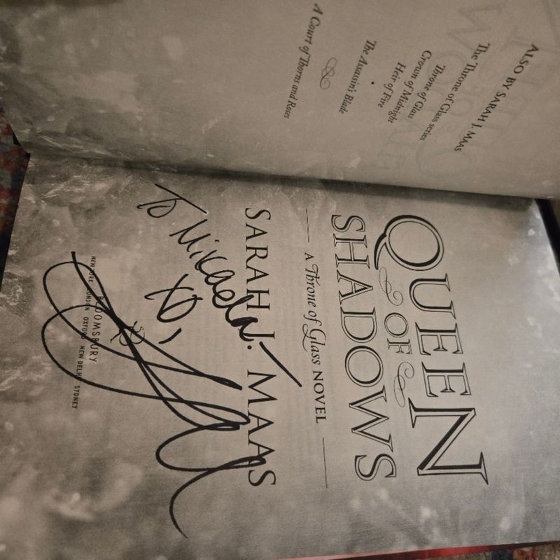 1st 1st Signed Queen of Shadows 