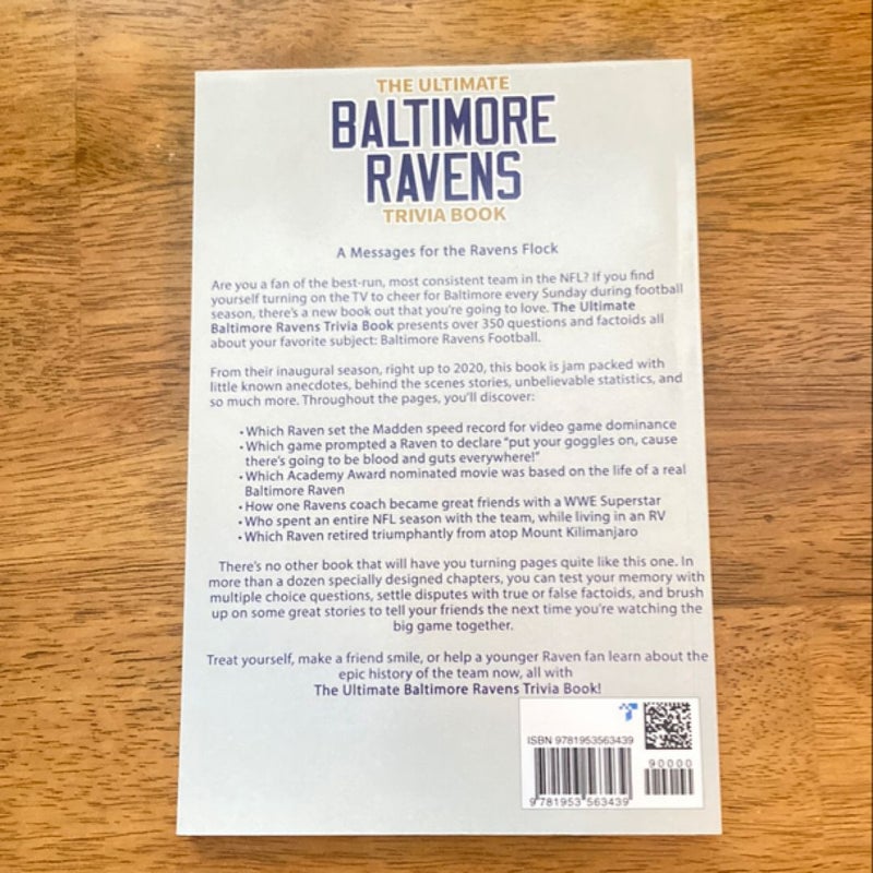 The Ultimate Baltimore Ravens Trivia Book