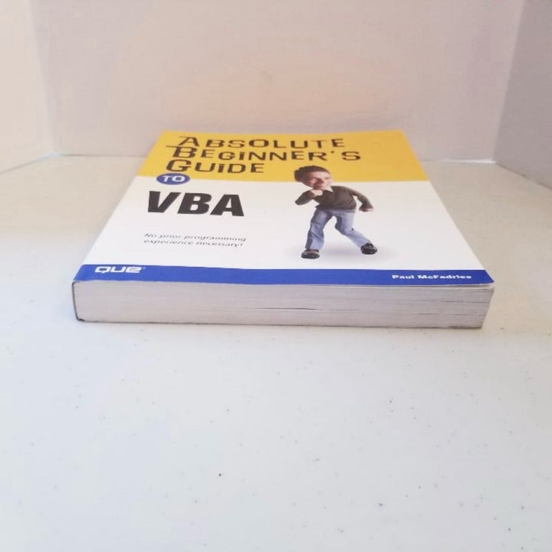 Absolute Beginner’s Guide to VBA