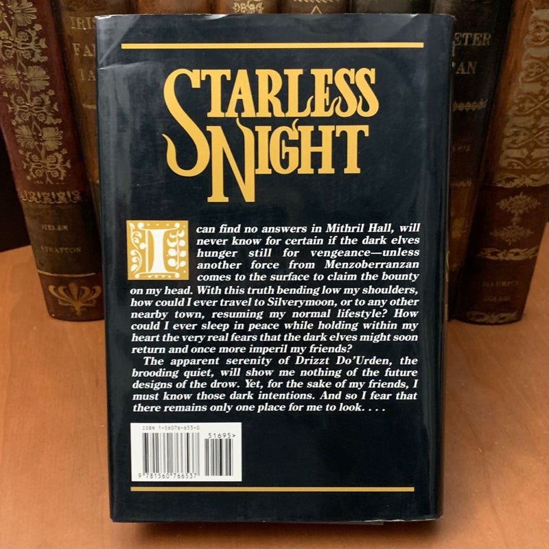 Starless Night, Legend of Drizzt, Legacy of the Drow 2, First Edition First Printing