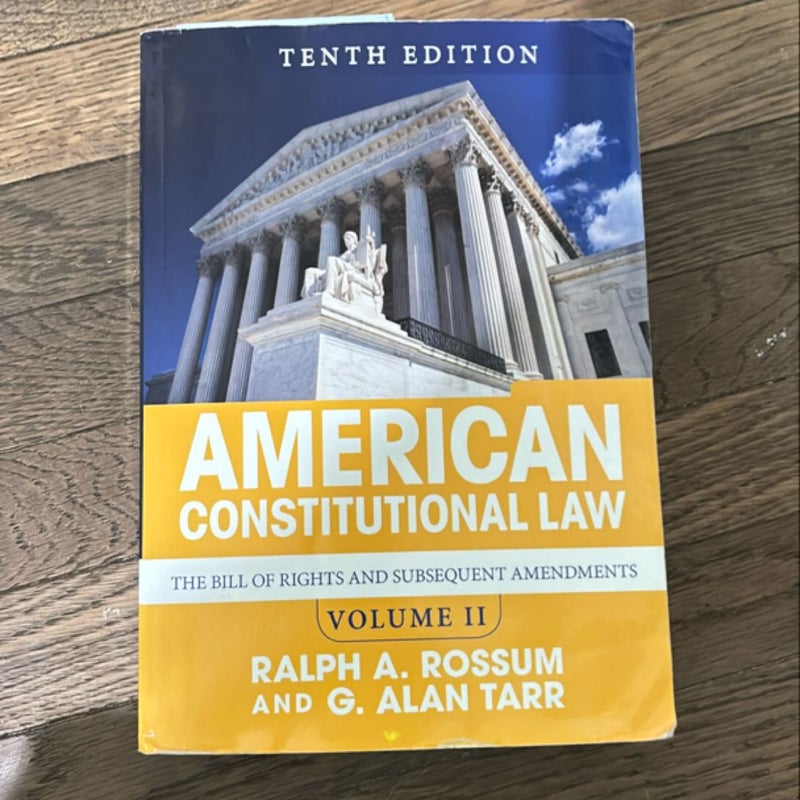 American Constitutional Law, Volume II