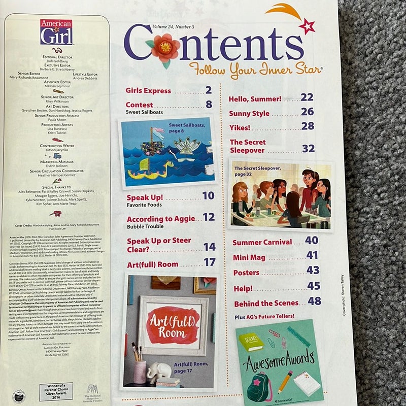 American Girl magazine 
