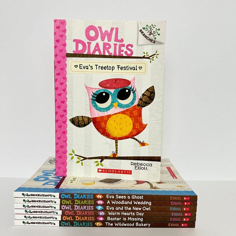 Owl Diaries Book Bundle, 7 Books in Bundle #1-#7