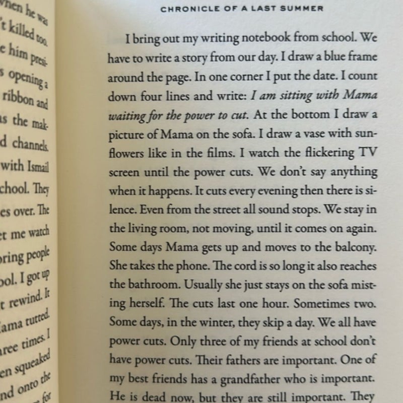 Chronicle of a Last Summer