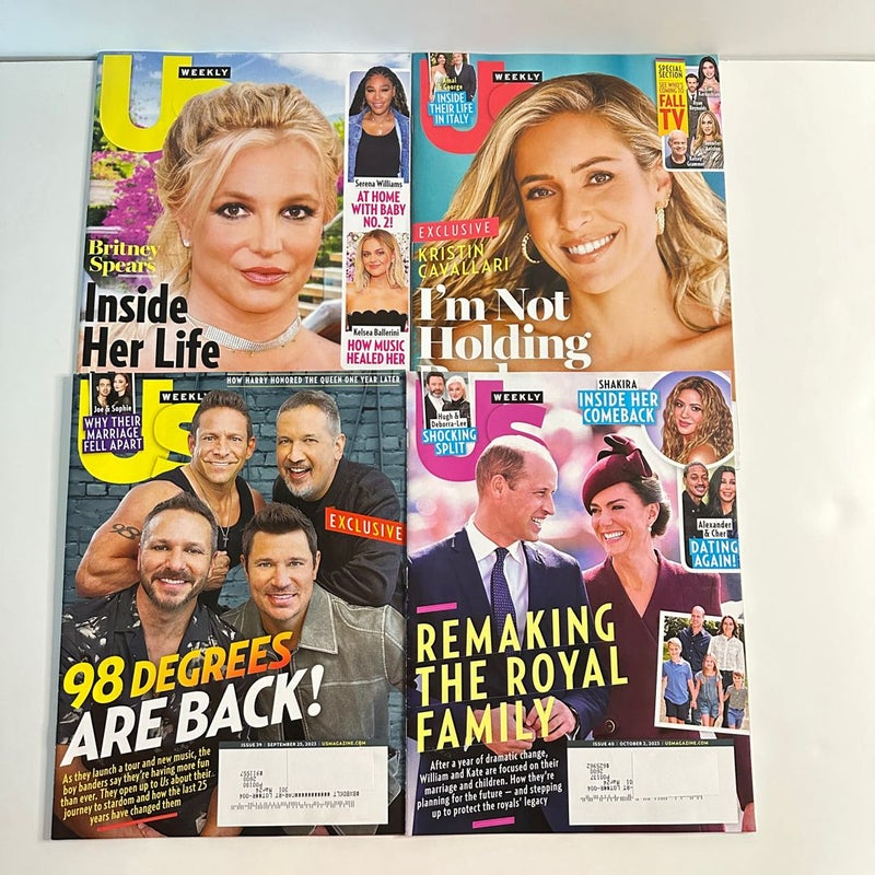 Lot of 13 US Weekly 2023 Gossip Magazines, Matthew Perry, Taylo Swift