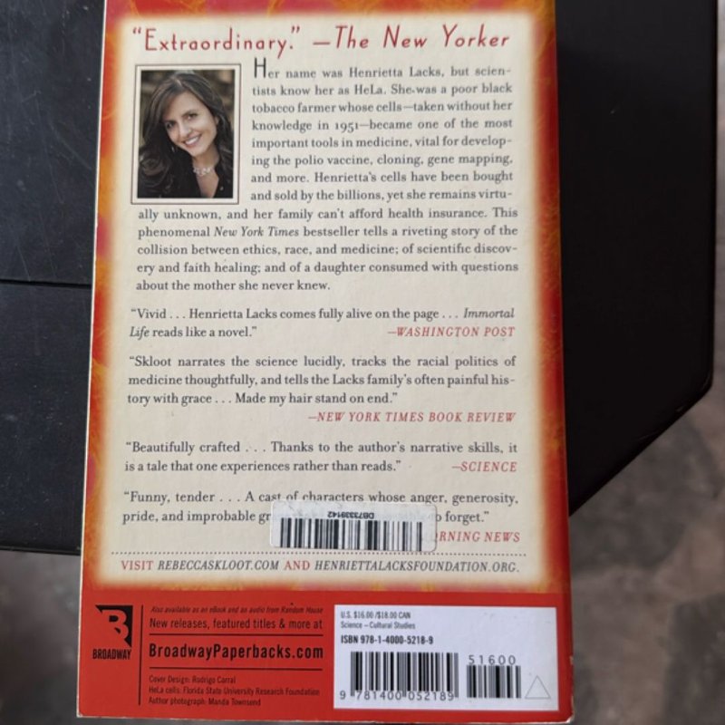 The Immortal Life of Henrietta Lacks