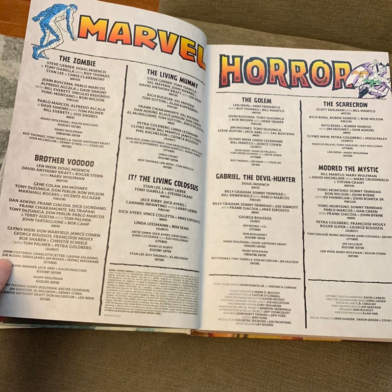 Marvel Horror Omnibus