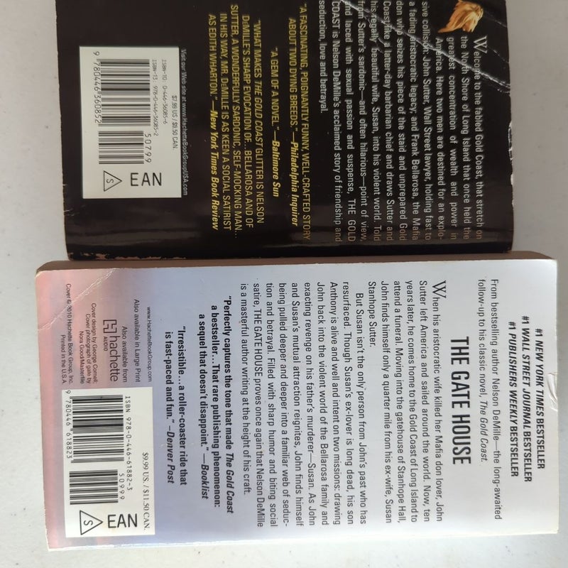 Nelson DeMille paperbacks X 3: Gold Coast, Gate House, Wild Fireoi
