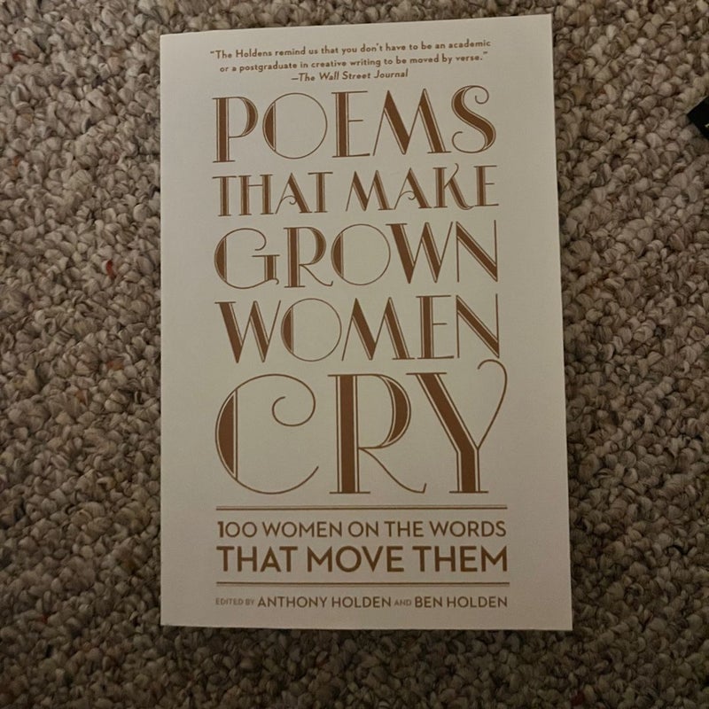 Poems That Make Grown Women Cry