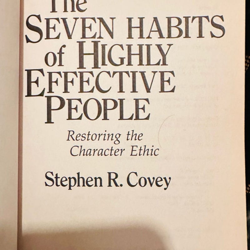 The Seven Habits of Highly Effective People