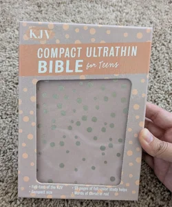 KJV Compact UltraThin Bible for Teens, Rose Gold