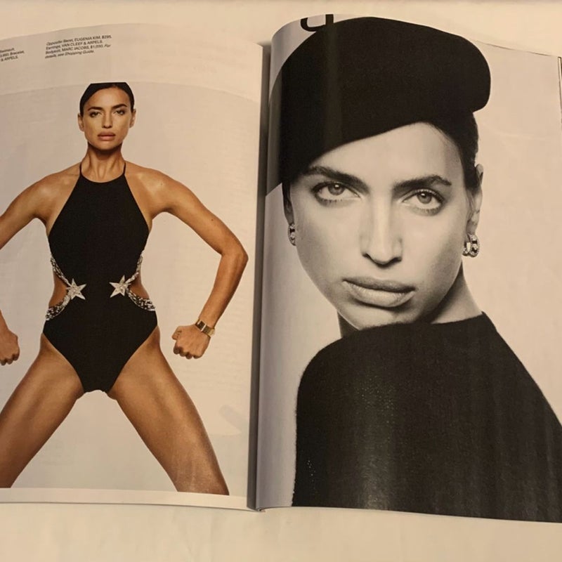 EllE Irina Shayk “Stars In Our First Look”Issue November 2023 Magazine + Lancôme & Versace Inserts 