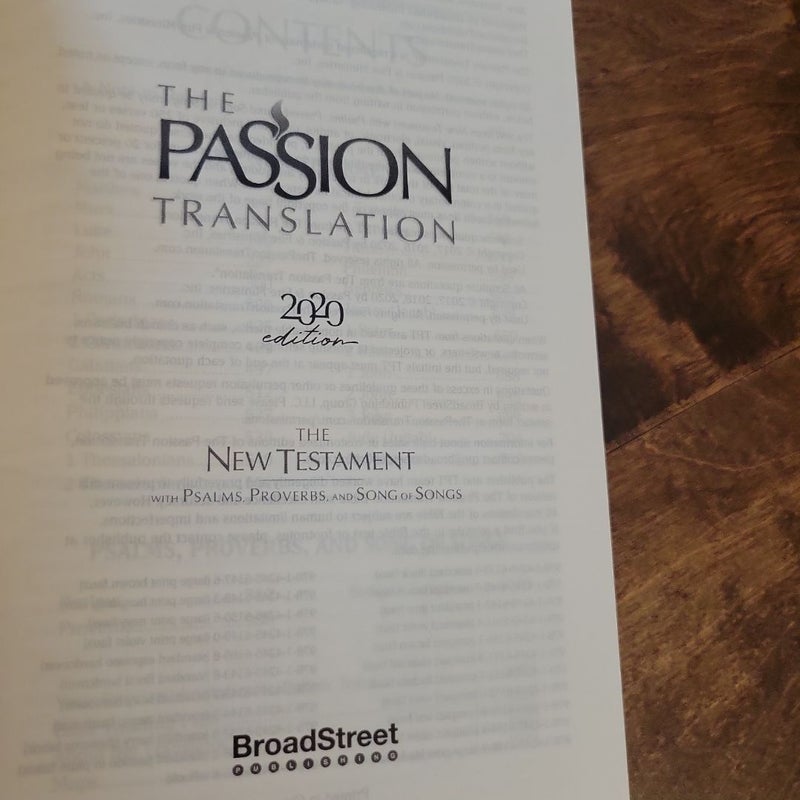 The Passion Translation New Testament (2020 Edition) HC Espresso