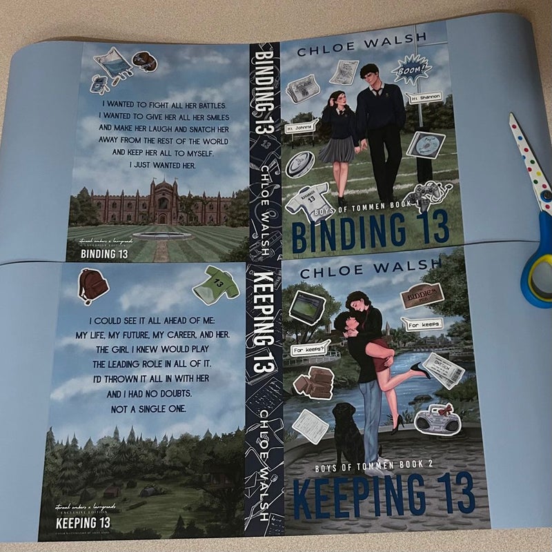 Binding 13 & Keeping 13 by Chloe Walsh - Eternal Embers Exclusive Dust Jackets