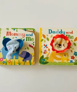 Daddy and Me & Mommy and Me Finger Puppet Books Set