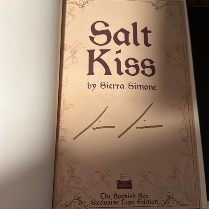 Salt Kiss Bookish Box Lux signed edition