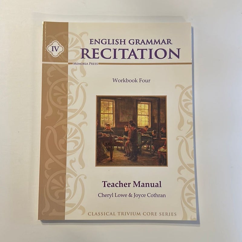 English Grammar Recitation Teacher Manual