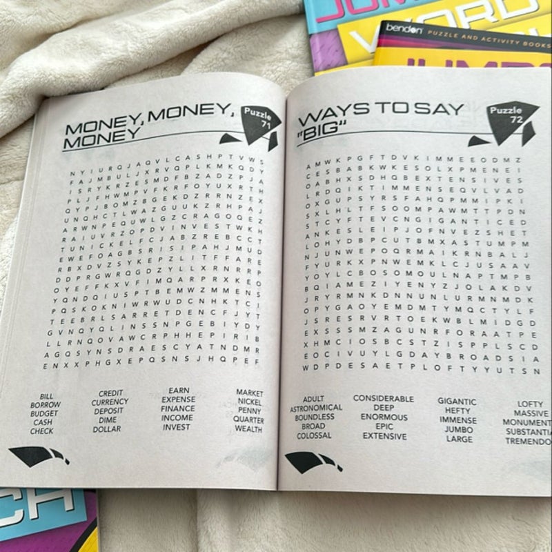 Jumbo Word Search Volumes 1, 2, 3 