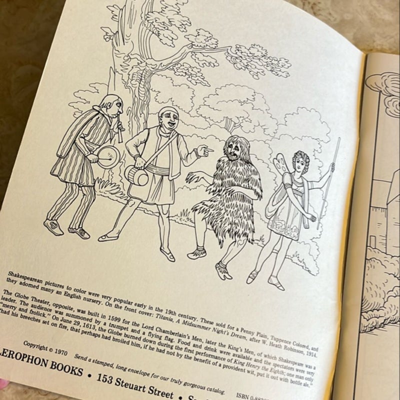 A Shakespeare Coloring Book