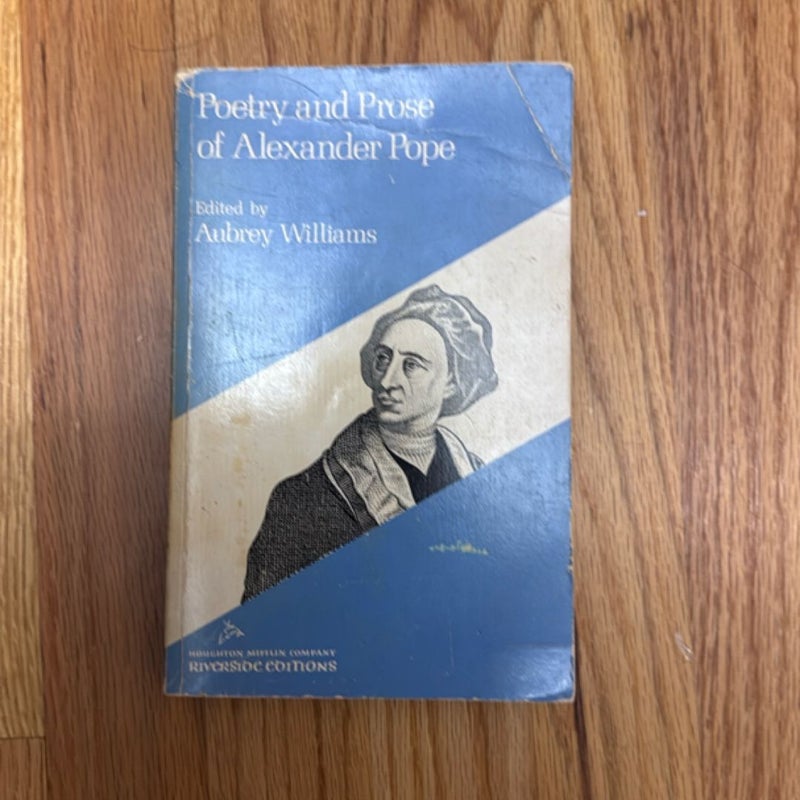 Poetry and Prose of Alexander Pope