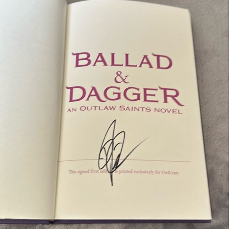 Ballad and Dagger (an Outlaw Saints Novel)