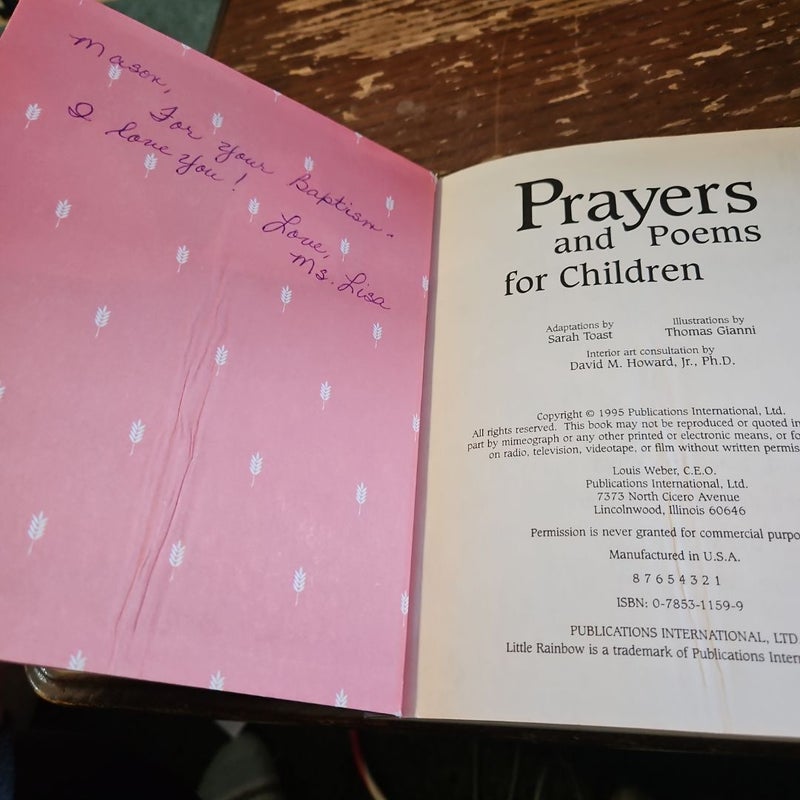 Prayers and Poems for Children