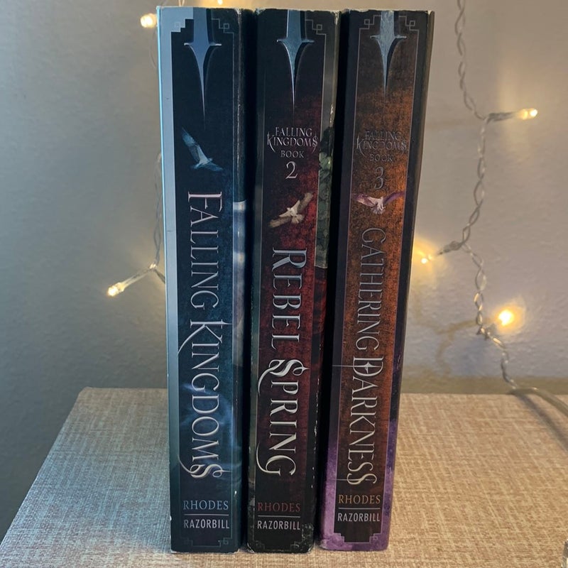 The Falling Kingdoms series (book 1-3) Falling Kingdoms, Rebel Spring, Gathering Darkness