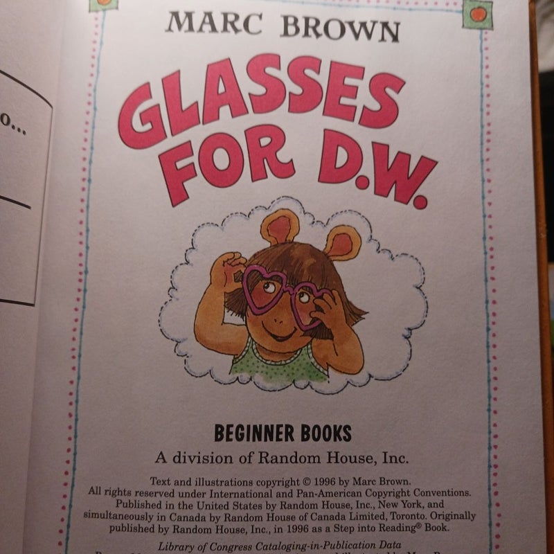 Glasses for D.W. 