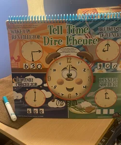 Dry Erase Tell Time, Learn Cursive and Be Creative 