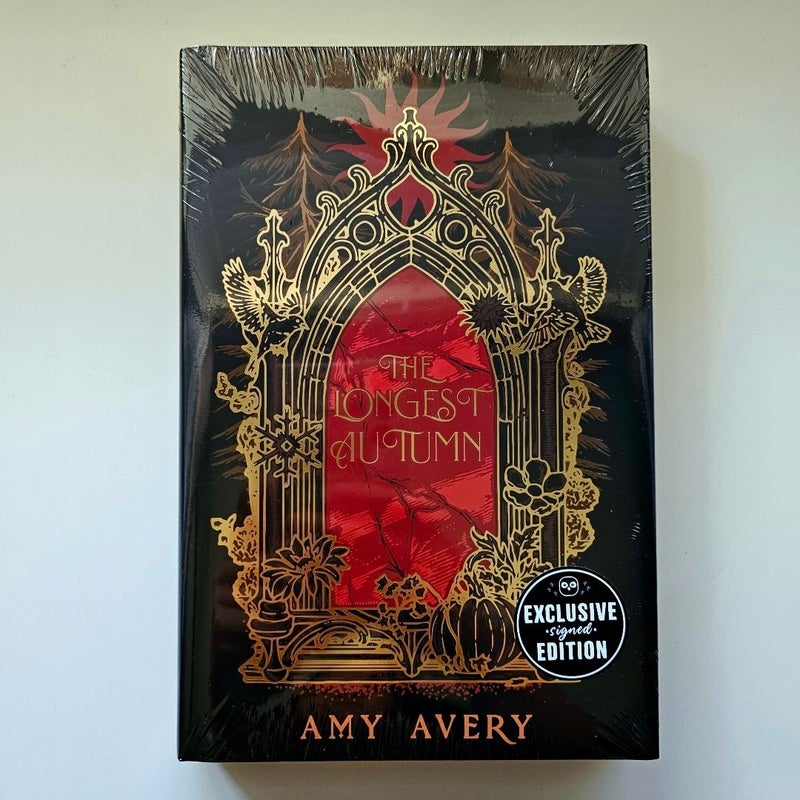 NEW The Longest Autumn SIGNED by Amy Avery FIRST Edition Owlcrate Limited