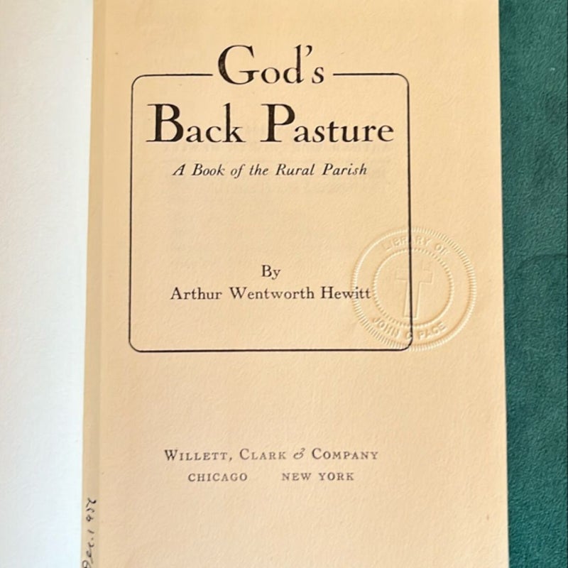 God’s Back Pasture