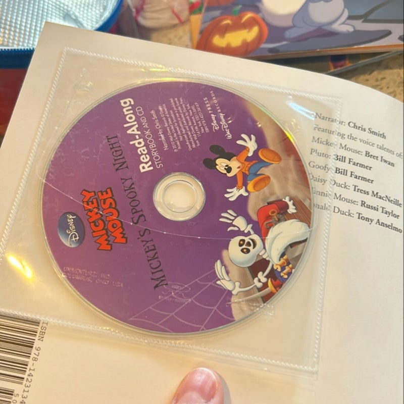 Mickey's Spooky Night Read-Along Storybook and CD